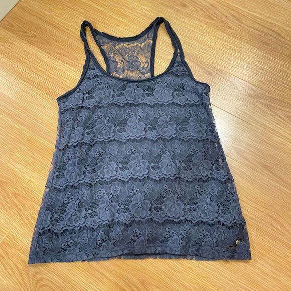 Abercrombie Vintage Y2K Navy Lace Tank - XS - Picture 6 of 10